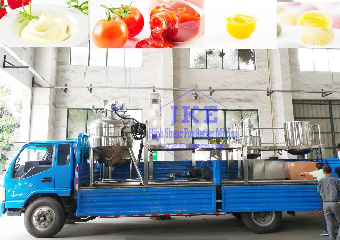 JPS vacuum homogenizer export to Guangzhou for make mayonnaise,sala dressing etc_副本